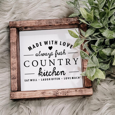 Country Kitchen Farmhouse Sign