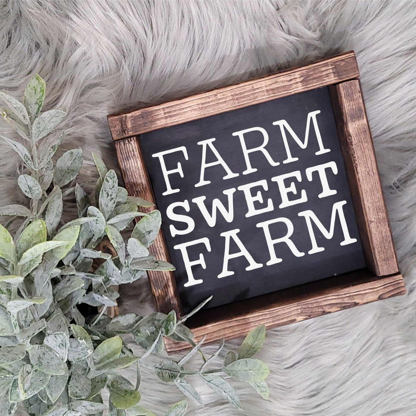 Farm Sweet Farm Farmhouse Wood Sign