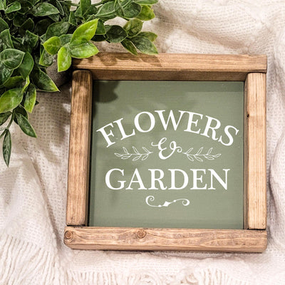 Flowers & Garden Farmhouse Sign