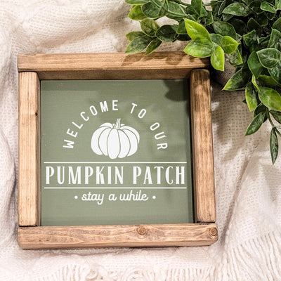 Pumpkin Patch Fall Wood Sign