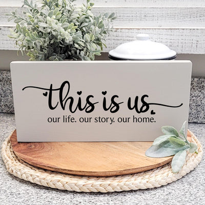 This Is Us Farmhouse Wood Sign
