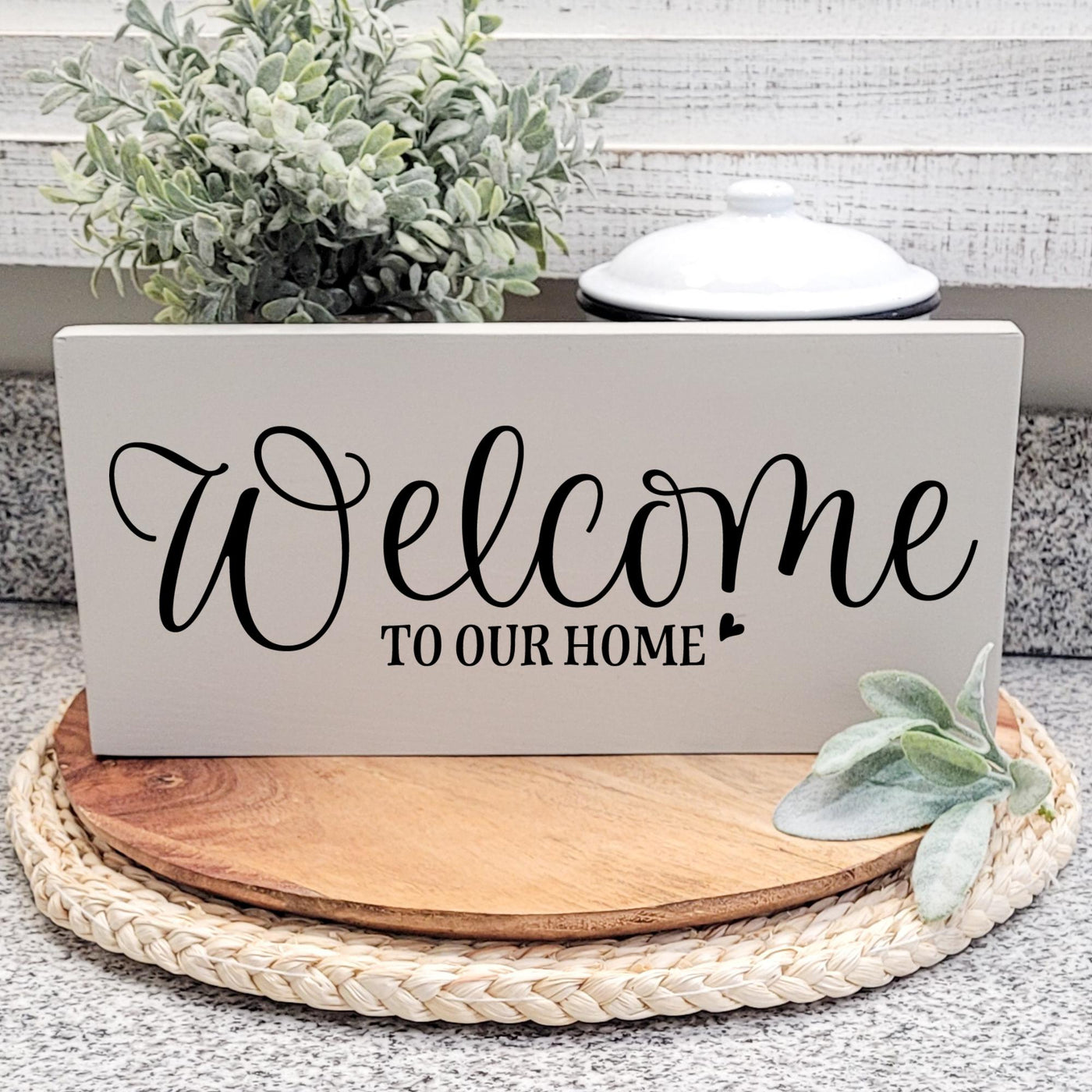 Welcome to our Home Wood Sign